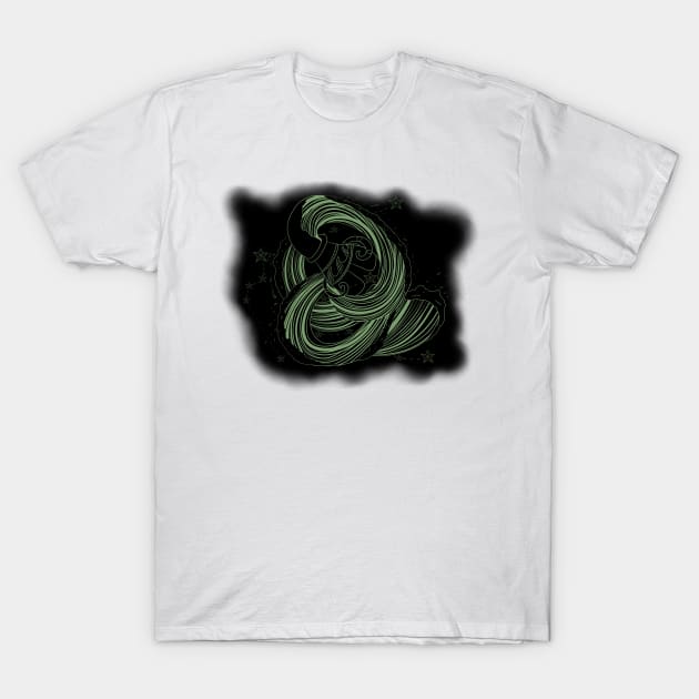 zodiac sign aquarius T-Shirt by ZedWolf